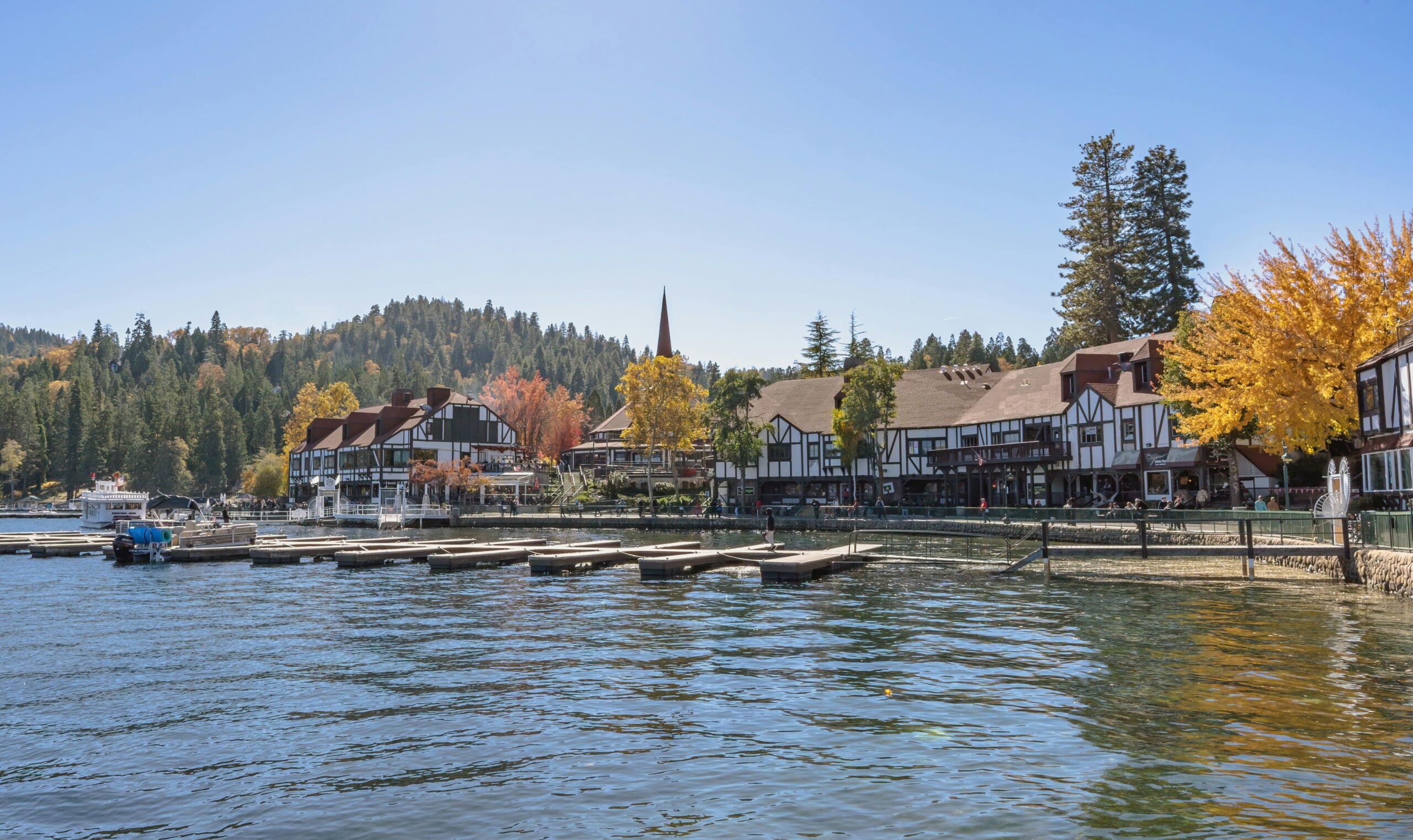 Boat slips in Lake Arrowhead Village